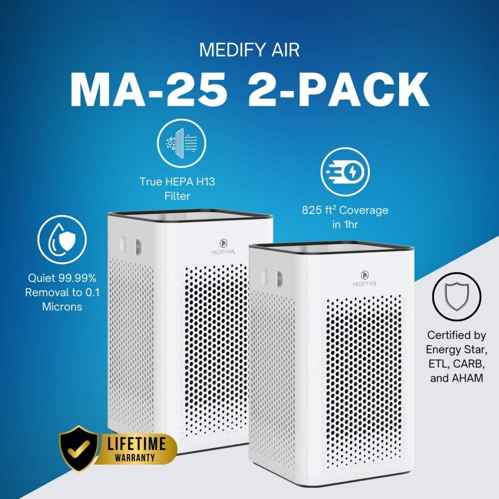 Medify Air MA-25 Air Purifier 2-Pack