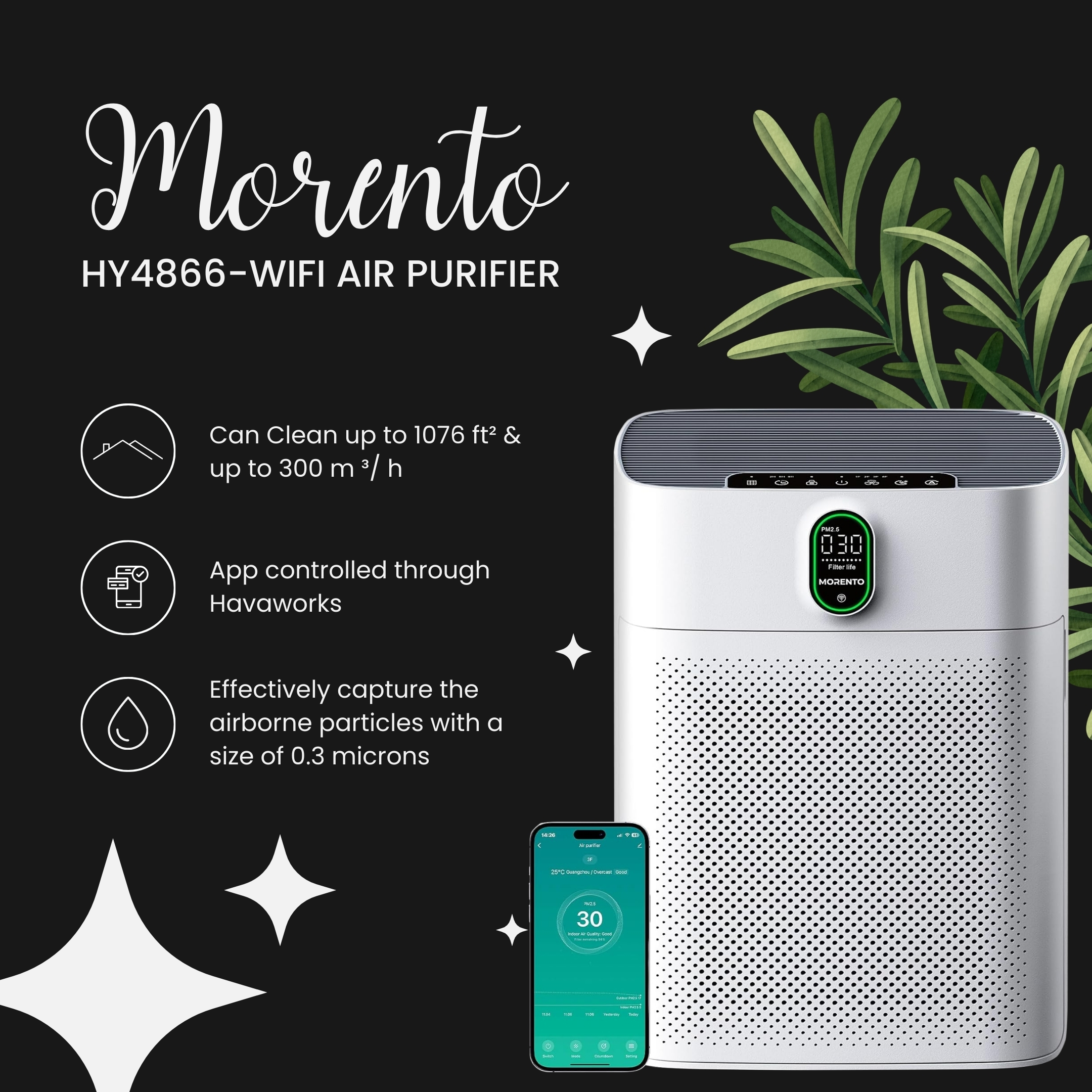 Morento HY4866-WIFI Air Purifier